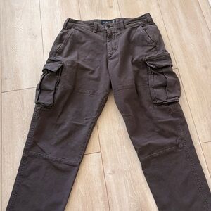 Abercrombie & Fitch Men's Cargo Pants in Charcoal